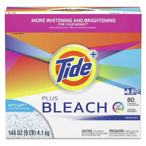 Cleaning & Janitorial Supplies | Tide 84998 144 oz. Powder Laundry Detergent with Bleach - Original Scent (2/Carton) image number 0
