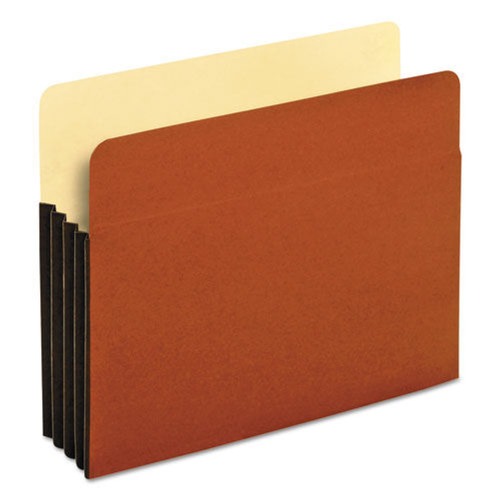  | Pendaflex 63264 Letter Size 3.5 in. Expansion File Pocket with Tyvek - Redrope (10/Box) image number 0