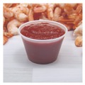Cups and Lids | Dart P400N 4 oz. Polystyrene Portion Cups - Translucent (2500/Carton) image number 4