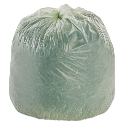 Percentage Off | Stout by Envision E3039E11 EcoSafe-6400 30 in. x 39 in. 1.1 mil. 30 Gallon Compostable Bags - Green (48/Box) image number 0