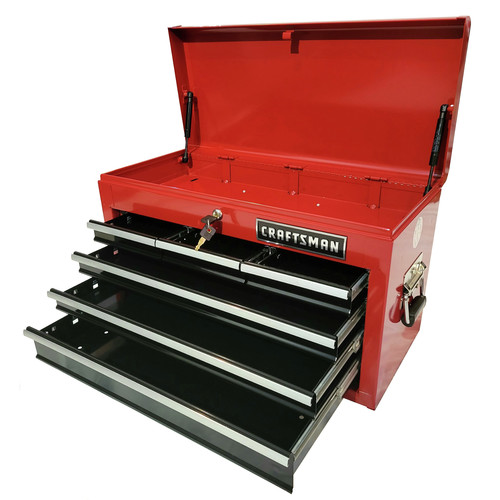 Craftsman Tool Box 26 6 Drawer Heavy-Duty Top Chest Storage Organizer Red  113606