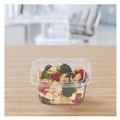 Food Trays, Containers, and Lids | Dart CH16DEF 4.9 in. x 2.5 in. x 5.5 in. 16 oz. ClearPac SafeSeal Tamper-Resistant/Evident Flat Lid Plastic Containers - Clear (200/Carton) image number 5