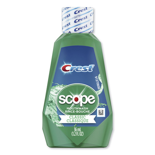 Mothers Day Sale! Save an Extra 10% off your order | Crest 97506 Scope 36 ml Bottle Mouthwash - Classic Mint (180/Carton) image number 0