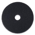 Cleaning Cloths | Boardwalk BWK4015BLA 15 in. Diameter Stripping Floor Pads - Black (5/Carton) image number 0