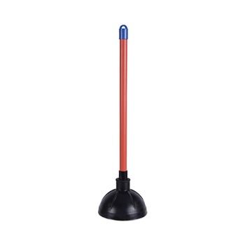 Boardwalk 18 in. Plastic Handle Toilet Plunger for 5-5/8 in. Bowls - Red/Black