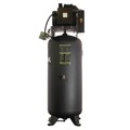 Portable Air Compressors | EMAX ESL05V060V1 5 HP 60 Gallon Single-Stage Single Phase 19 CFM @100 PSI Industrial 2-Cylinder Splash Lubricated Pump Electric Air Compressor image number 2