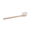Cleaning Brushes | Boardwalk BWK4420 20 in. Utility Brush with Nylon Bristles - Tan/Cream image number 0