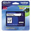  | Brother P-Touch TZE231 0.47 in. x 26.2 ft. TZE Standard Adhesive Laminated Labeling Tape - Black on White image number 0