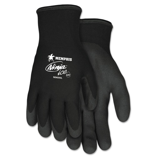 Work Gloves | MCR Safety N9690L Ninja Ice Gloves - Large, Black (1-Pair) image number 0