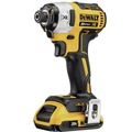 Combo Kits | Factory Reconditioned Dewalt DCK299D1W1R 20V MAX XR Brushless Lithium-Ion 1/2 in. Cordless Hammer Drill and 1/4 in. Impact Driver Combo Kit with 2 Batteries (2 Ah/8 Ah) image number 2