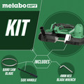 Band Saws | Metabo HPT CB18DBLQ4M 18V Brushless Lithium-Ion 3-1/4 in. Band Saw (Tool Only) image number 1