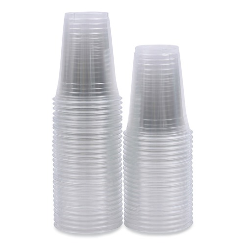 Mothers Day Sale! Save an Extra 10% off your order | Boardwalk BWKPET16 16 oz. PET Plastic Cold Cups - Clear (1000/Carton) image number 0