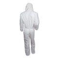 Bib Overalls | KleenGuard KCC 46115 A30 Elastic-Back and Cuff Hooded Coveralls - Double Extra Large, White (25/Carton) image number 5