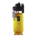 Portable Air Compressors | EMAX ESS10V080V1 10 HP 80 Gallon 2-Stage Single-Phase 38 CFM @100 PSI Industrial V4 Splash Lubricated Pump Electric SILENT Air Compressor image number 2