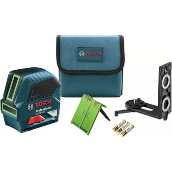Factory Reconditioned Bosch GLL75-40G-RT Green-Beam Self-Leveling Cross-Line Laser