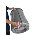 Trash & Waste Bins | Rubbermaid Commercial FG261000GRAY 10 gal. Vented Round Plastic Brute Container - Gray image number 6