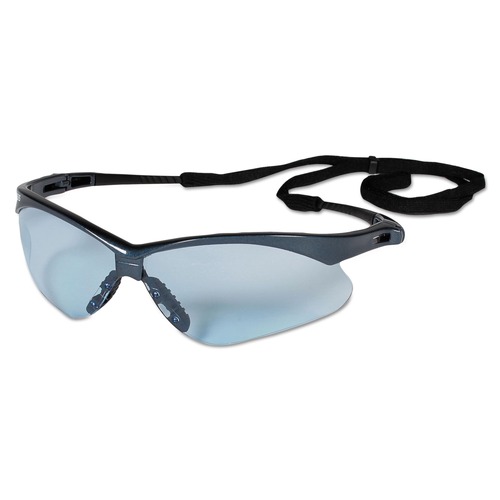 Safety Glasses | KleenGuard 19639 V30 Nemesis Safety Glasses - Blue Frame, Light Blue Uncoated Lens (12/Box) image number 0