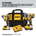 Combo Kits | Factory Reconditioned Dewalt DCK299D1W1R 20V MAX XR Brushless Lithium-Ion 1/2 in. Cordless Hammer Drill and 1/4 in. Impact Driver Combo Kit with 2 Batteries (2 Ah/8 Ah) image number 1