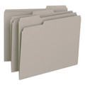  | Smead 12343 Colored File Folders with Assorted 1/3-Cut Tab Positions - Letter, Gray (100/Box) image number 1