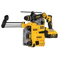 Rotary Hammers | Dewalt DCH293R2DH 20V MAX XR Brushless Cordless 1-1/8 in. L-Shape SDS PLUS Rotary Hammer Kit with On Board Extractor (6 Ah) image number 3