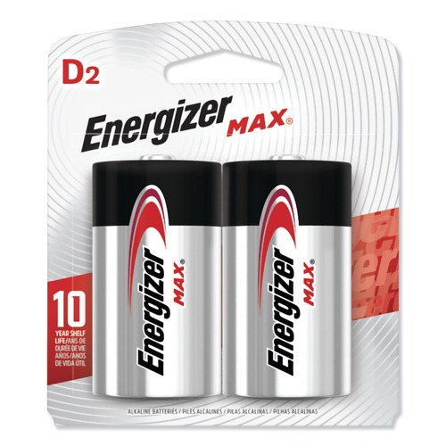 Customer Appreciation Sale - Save up to $60 off | Energizer E95BP-2 1.5V MAX Alkaline D Batteries (2/Pack) image number 0