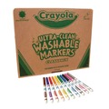Washable Markers | Crayola 588211 10 Assorted Colors Fine Bullet Tip Ultra-Clean Washable Marker Classpack (200/Box) image number 2