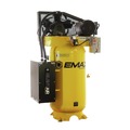 Portable Air Compressors | EMAX ESS07V080Y1 7.5 HP 80 Gallon 2-Stage Single Phase 26 CFM @100 PSI Industrial 3-Cylinder Splash Lubricated Pump Electric SILENT Air Compressor image number 2