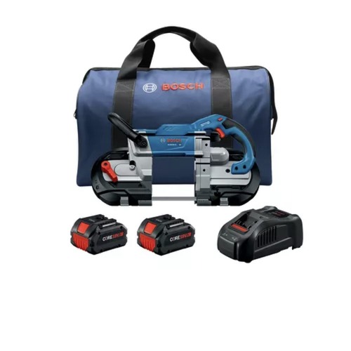 Band Saws | Bosch GCB18V-5B26 18V Brushless Lithium-Ion 5 in. Cordless Band Saw Kit with (2) 6 Ah Batteries image number 0