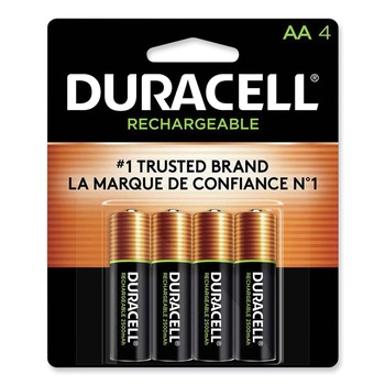 Duracell Rechargeable StayCharged NiMH AA Batteries (4/Pack)