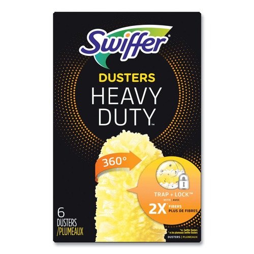 Cleaning & Janitorial Supplies | Swiffer 21620 360 Dusters Refill Dust Lock Fiber - Yellow (4/Carton) image number 0