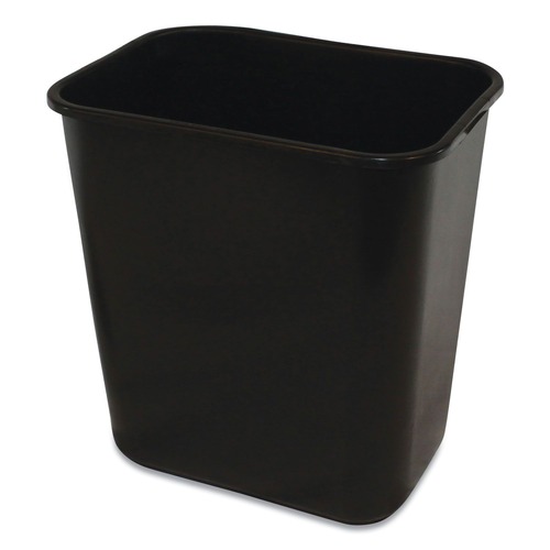 Trash Cans | Impact 7702-5 Soft-Sided 28-Quart Polyethylene Wastebasket - Black image number 0