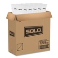 Office Filing Cabinets & Shelves | SOLO TLP316-0007 Traveler Cappuccino Style Dome Lid for 10 oz. to 24 oz. Cups - White (100/Pack, 10 Packs/Carton) image number 3