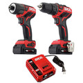 Combo Kits | Skil CB736701 12V PWRCORE12 Brushless Lithium-Ion 1/2 in. Cordless Drill Driver and 1/4 in. Hex Impact Driver Combo Kit with PWRJUMP Charger and 2 Batteries (2 Ah) image number 1