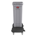 Trash & Waste Bins | Rubbermaid Commercial FG354060GRAY 23 Gallon Rectangular Plastic Slim Jim Receptacle W/venting Channels - Gray image number 7