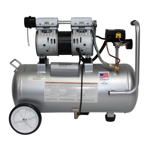 California Air Tools CAT-8010AD 1 HP 8-Gal. Ultra-Quiet and Oil-Free Steel Tank Air Compressor with Auto Drain Valve