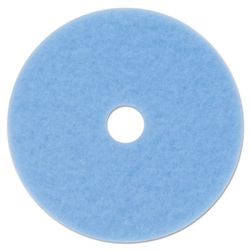 Mothers Day Sale! Save an Extra 10% off your order | 3M 3050-20 20 in. Diameter 3050 Hi-Performance Burnish Pad - Sky Blue (5/Carton) image number 0