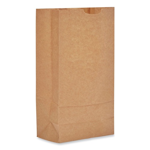 Early Labor Day Sale | General 130310500SP 6.31 in. x 4.19 in. x 13.38 in. #10 Grocery Paper Bags with 50-lb. Capacity - Kraft (500/Bundle) image number 0