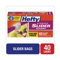 Mothers Day Sale! Save an Extra 10% off your order | Hefty 00R88075 1 qt. 1.5 mil. 8 in. x 7 in. Slider Bags - Clear (40/Box) image number 3