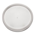 Food Trays, Containers, and Lids | Dart 20JL Vented Plastic Lids for Hot/Cold Foam Cups - Translucent (1000/Carton) image number 0