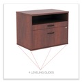  | Alera ALELS583020MC Open Office Desk Series 29.5 in. x19.13 in. x 22.88 in. 2-Drawer 1 Shelf Pencil/File Legal/Letter Low File Cabinet Credenza - Cherry image number 4