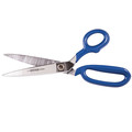 Scissors | Klein Tools G210LRBLU 10 in. Coated Handles Bent Trimmer with Large Ring image number 1