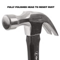 Claw Hammers | Great Neck HG16C 16 oz. Claw Hammer with High-Visibility Orange Fiberglass Handle image number 3