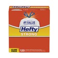 Trash Bags | Hefty E84574CT 13 Gallon 0.9 mil 23.75 in. x 27 in. Strong Tall Kitchen Drawstring Bags - White (90 Bags/Box, 3 Boxes/Carton) image number 0