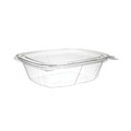 Mothers Day Sale! Save an Extra 10% off your order | Dart CH12DEF 4.9 in. x 2 in. x 5.5 in. 12 oz. ClearPac SafeSeal Tamper-Resistant/Evident Flat Lid Containers - Clear (200/Carton) image number 1