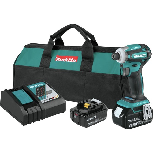 Impact Drivers | Factory Reconditioned Makita XDT19T-R 18V LXT Brushless 4‑Speed Quick‑Shift Mode Lithium‑Ion Cordless Impact Driver Kit with 2 Batteries (5 Ah) image number 0