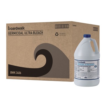 Boardwalk 1 Gallon Bottle 6% Sodium Hypochlorite Germicidal Ultra Bleach (6/Carton)