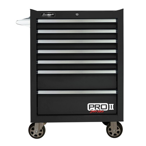 Tool Chests | Homak BK04027702 Pro 2 27 in. 7-Drawer Roller Cabinet - Black image number 0