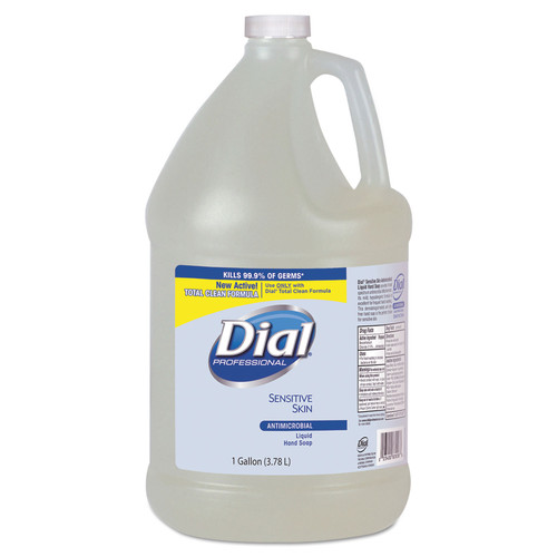 Cleaning & Janitorial Supplies | Dial Professional DIA 82838 Antimicrobial Soap For Sensitive Skin, Floral, 1gal Bottle, 4/carton image number 0