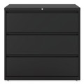  | Alera 25505 42 in. x 18.63 in. x 40.25 in. 3 Legal/Letter/A4/A5 Size Lateral File Drawers - Black image number 1