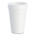 Cutlery | Dart 16J165 16 oz. Foam Drink Cups - White (500/Carton) image number 0